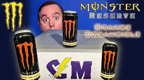 Monster Reserve Orange Dreamsicle Energy Drink Review. Yes, Orange DREAMSICLE!!! Yum! - YouTube