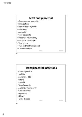 Intrauterine fetal demise (iufd) | PDF