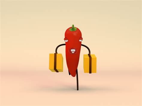 Red Hot Chili Pepper by Kristina Yefimova on Dribbble