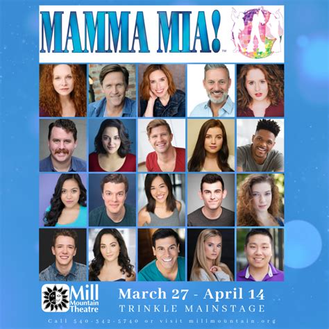 Cast Announced for Mill Mountain Theatre’s Mamma Mia! - Mill Mountain Theatre