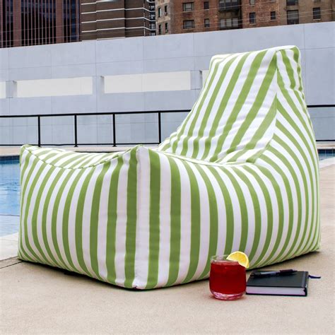 Jaxx Juniper Indoor/ Outdoor Patio Bean Bag Chair Bean Bag Lounge Chair ...