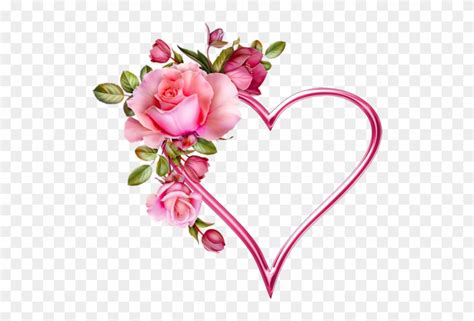 Clip Art - Heart And Flowers Png Transparent Png (#813926) - PinClipart