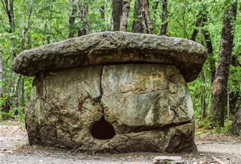 Ancient Mysterious Megalithic Dolmen in the Forest Stock Photo - Image of centuries, caucasian ...
