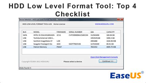 HDD Low Level Format Tool | Top 3 Checklist 2024