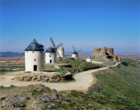 Windmills At La Mancha, Spain by Adina Tovy