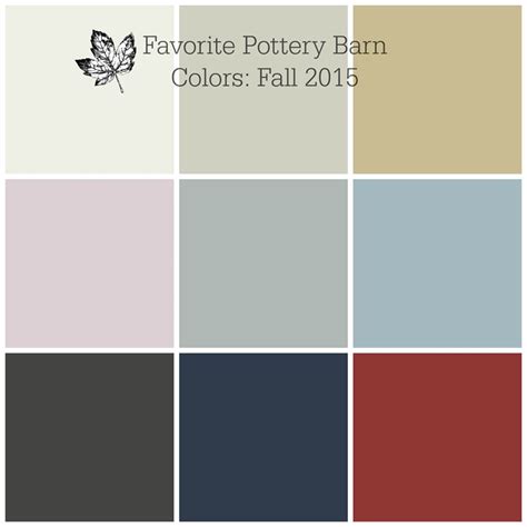 My Favorite Pottery Barn Colors for Fall 2015 - Favorite Paint Colors Blog