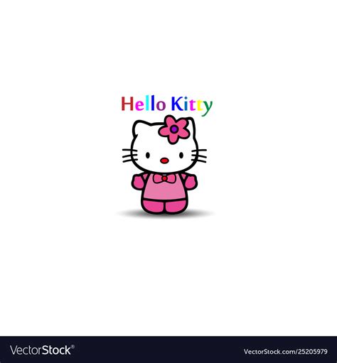 Hello kitty logo Royalty Free Vector Image - VectorStock