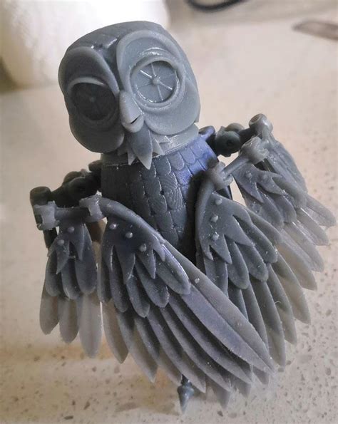 Bubo the Owl articulated 3D model 3D printable | CGTrader