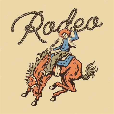 Premium Vector | Rodeo illustration