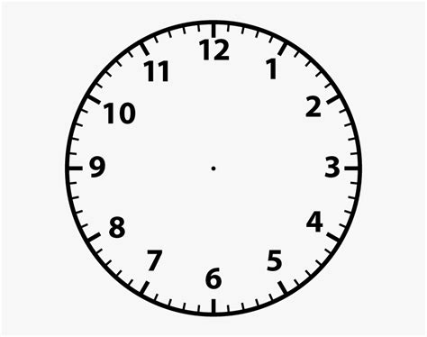 Blank Clock Face Template For Your Needs