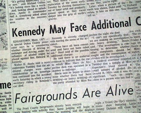 CHAPPAQUIDDICK INCIDENT Mary Jo Kopechne & Senator Ted Kennedy 1969 ...