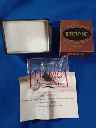 Titanic souvenir coal from the Titanic . | #4596137745