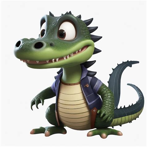 Premium Photo | Cartoon cute baby Alligator