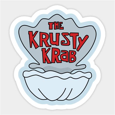 Krusty Krab Logo - Spongebob - Sticker | TeePublic