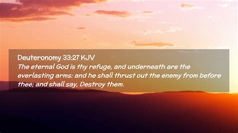 Deuteronomy 33:27 KJV Desktop Wallpaper - The eternal God is thy refuge ...