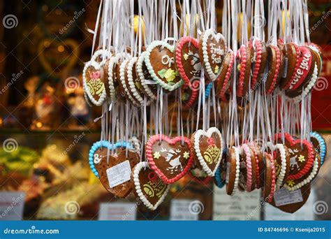 German Gingerbread on a Christmas Fair Stock Photo - Image of sweet ...