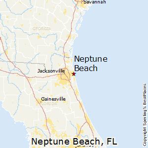 Map Of Neptune Beach Florida | Draw A Topographic Map