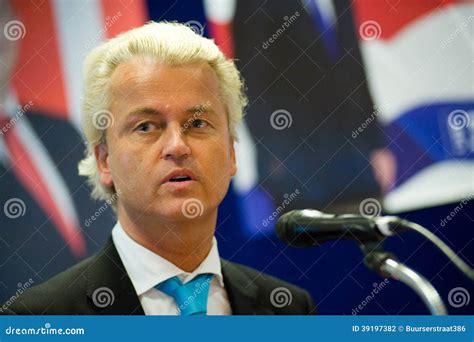 Geert Wilders campaigning editorial photography. Image of political ...