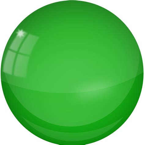 Green Circle Round 3D Button (Png Transparent)