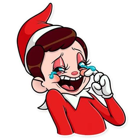 “Elf on The Shelf” stickers set for Telegram