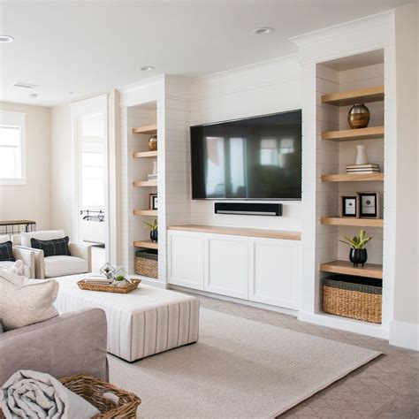 Upper family room where everyone can relax. Notice the shiplap detail ...