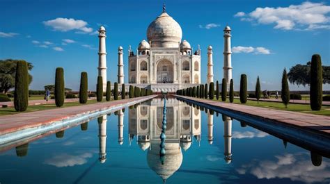 Premium AI Image | Taj Mahal Reflection India