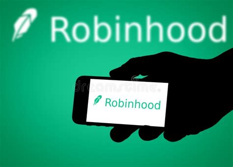 Robinhood Logo on Mobile Device Editorial Image - Illustration of ...