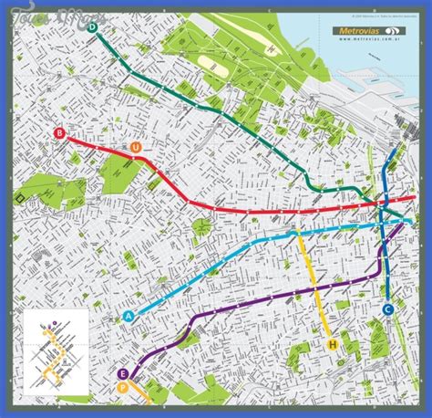 Buenos Aires Subway Map - ToursMaps.com