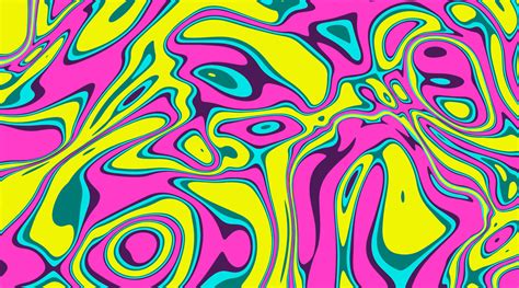 Hand drawn flat psychedelic groovy background 5184733 Vector Art at ...