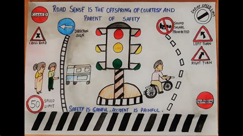 Handmade Road Safety Posters For Competition