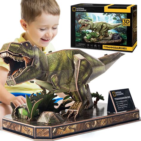 Buy CubicFun 3D Puzzles T-Rex Dinosaur Toys National Geographic Tyrannosaurus Rex Jigsaw Puzzles ...