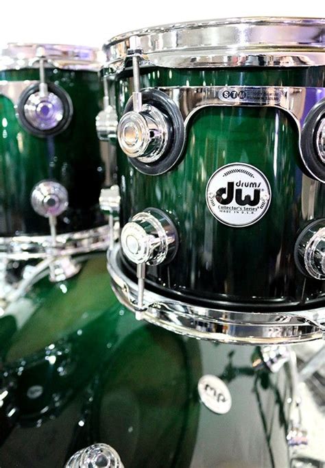 Dw Drums, Centre London, Acoustic Drum, Fade To Black, Drum Kits, Green ...