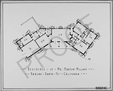 Rancho Santa Fe - Drawing - 1923 - San Diego History Center