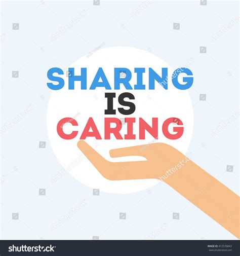 Sharing Caring Stock Vector (Royalty Free) 412576843 | Shutterstock