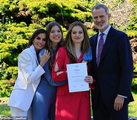 Princess Sofia dazzles in fuchsia jumpsuit for her Confirmation as she matches Letizia's pink ...