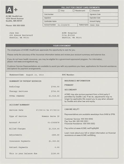 Understanding Medical Bills - MedicalBillingandCoding.org in 2023 ...