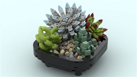 Succulent Garden | Lego flower, Lego creative, Custom lego