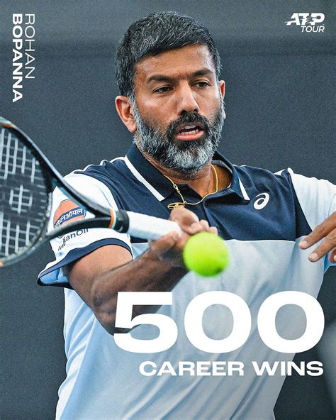 Rohan Bopanna reaches 500 career wins : r/tennis