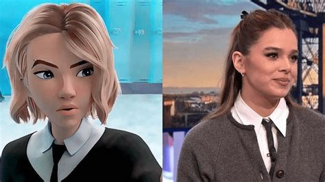 Hailee Steinfeld Dresses Up as Spider-Verse 2's Gwen Stacy In Real-Life (Photos)