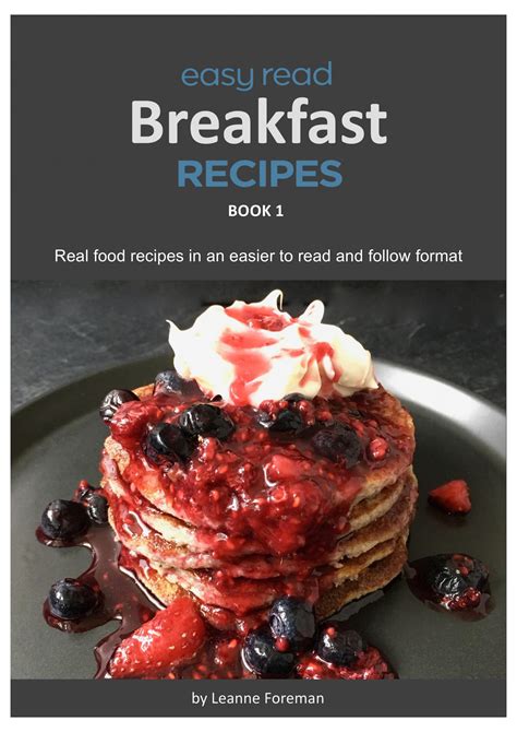 Easy Read ONE MEAL AHEAD Recipes (PDF) | Easy Read Recipes by Leanne ...