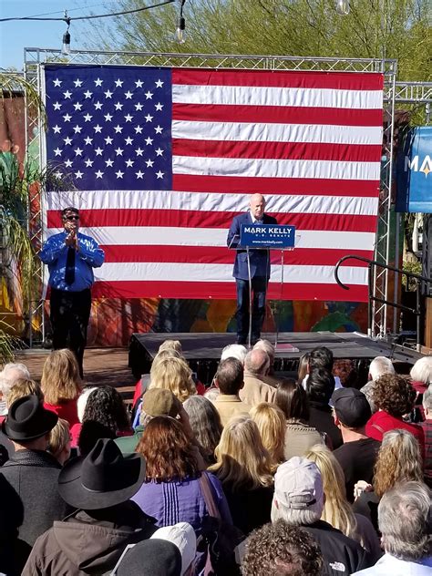 Mark Kelly Launches US Senate Campaign to Huge Cheering Crowd in Tucson ...