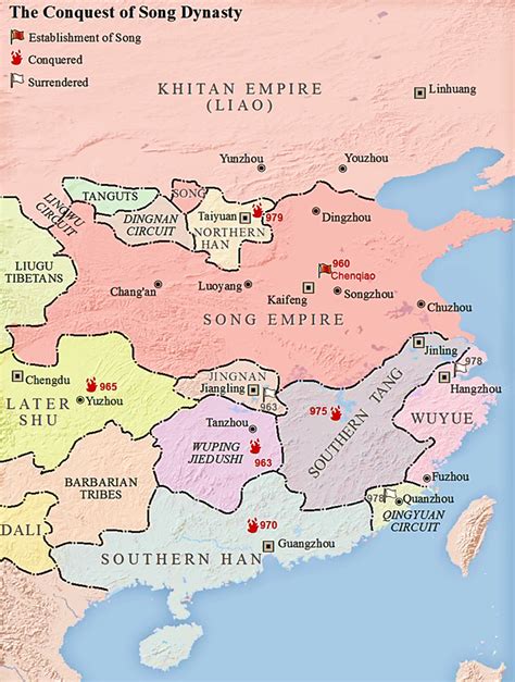 Ancient China Dynasty Map