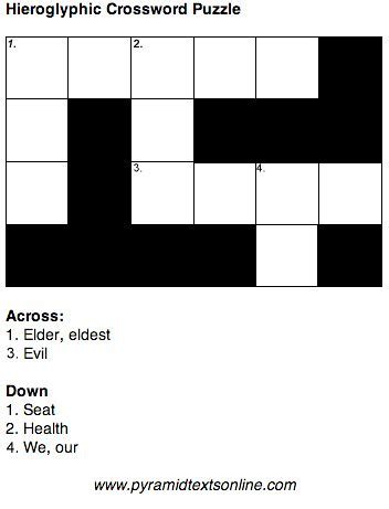 Hieroglyphic Crossword Puzzle | Hieroglyphic Crossword Puzzl… | Flickr