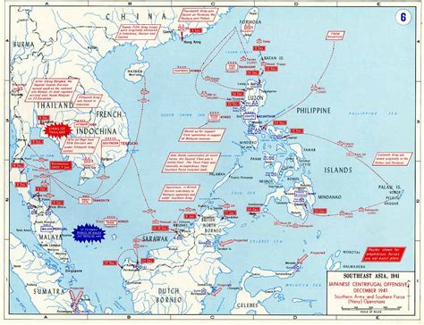 Japanese Offensive in the Pacific, WWII (December 1941) [1261 x 971 ...