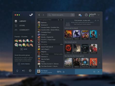 Steam redesign concept updated : r/UI_Design