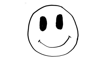 How to Draw a Smiley Face Emoji for Kids Easy - YouTube