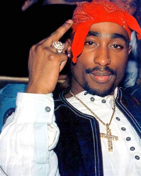 Tupac Shakur with Red Bandana - 90s Hip Hop