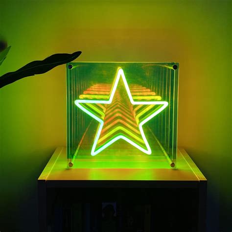 Star infinity mirror LED Neon Sign - Neon Mfg.