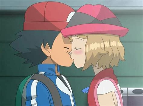 Amourshipping, Ash and Serena kiss