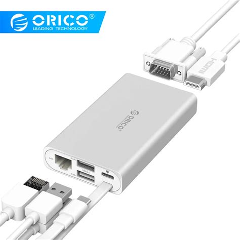 ORICO Laptop Docking Station LAN Adapter Network Ethernet Wired Network Huawei Matebook Type C ...